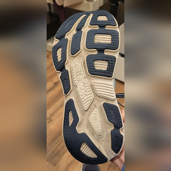 Hoka Womens Bondi 7 Blue Running Sneakera Shoes Size 9.5 - Picture 6 of 13